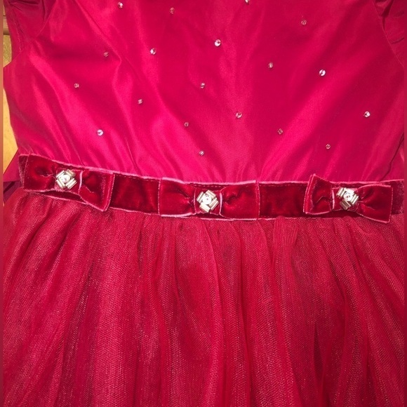 Girls Fancy Red Dress by Biscotti Colezzione 3T NWT - Picture 3 of 10